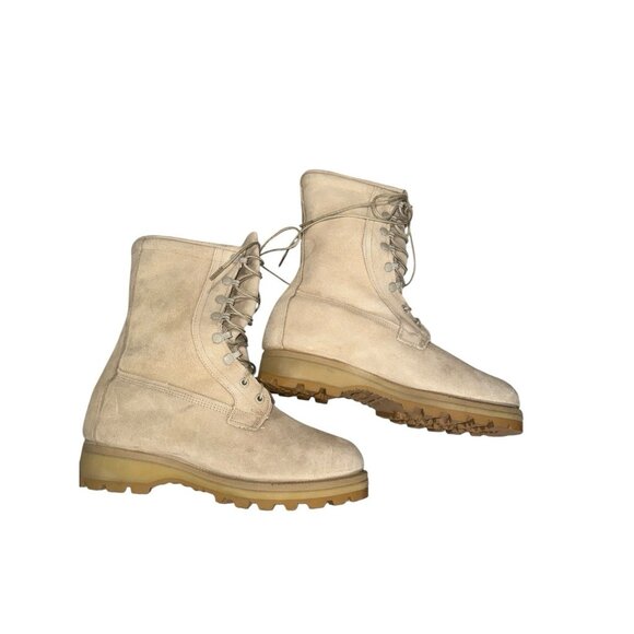 Men’s Desert Tan Tactical Vibram Sole Combat Work Army Hot Cold Boots Sz 7.5 XW - Picture 9 of 11